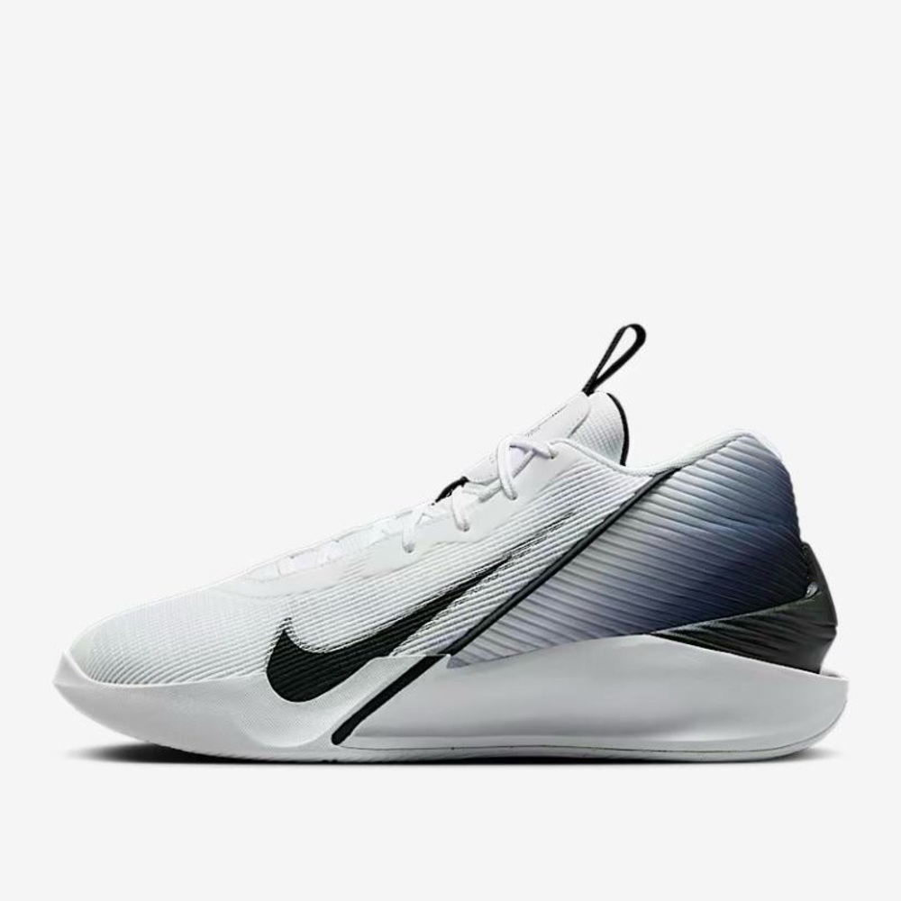 Nike White Black Gradient Heel Low-Top Training Shoe